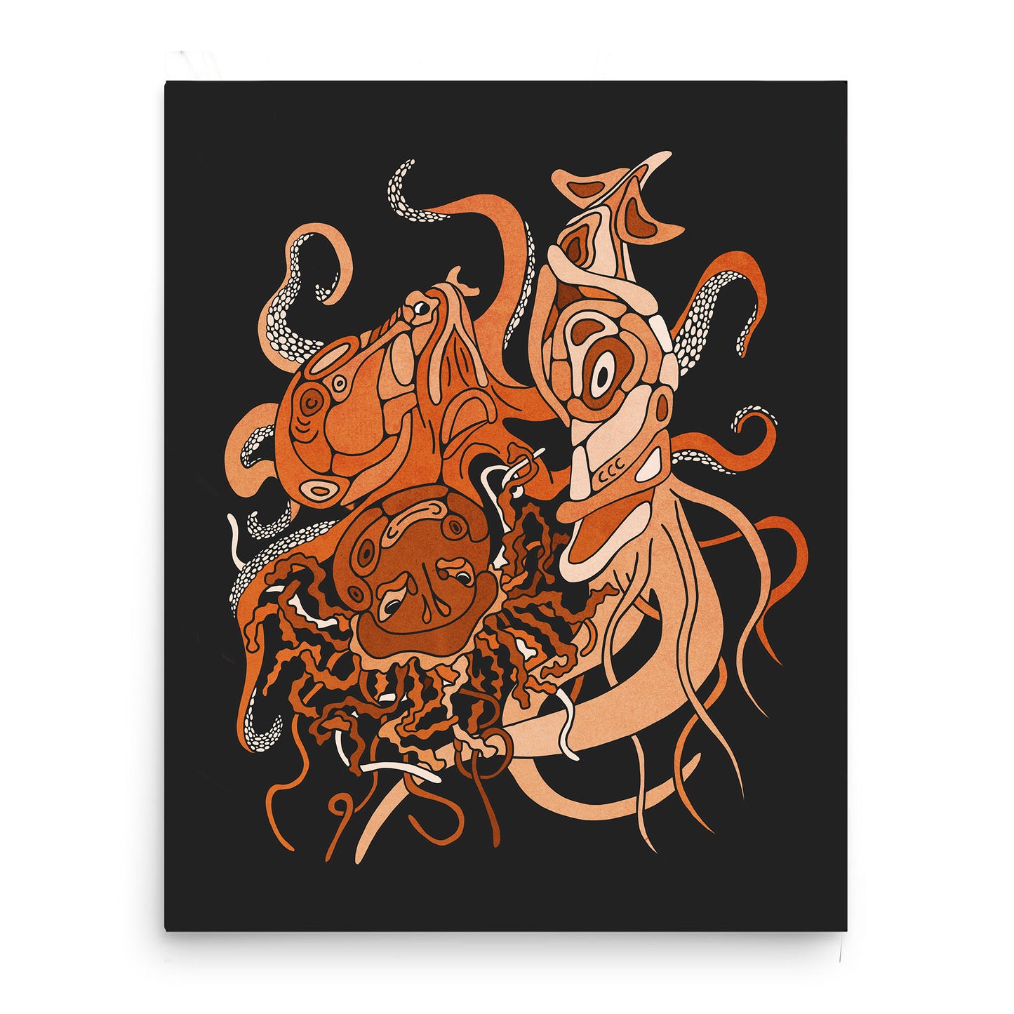 Nautical Sea Creature Poster